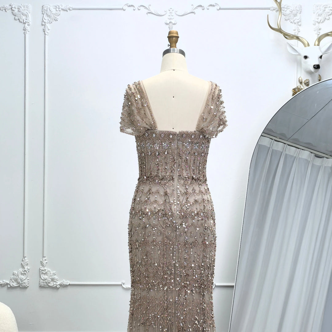 Elegant Arabic Style Evening Gown