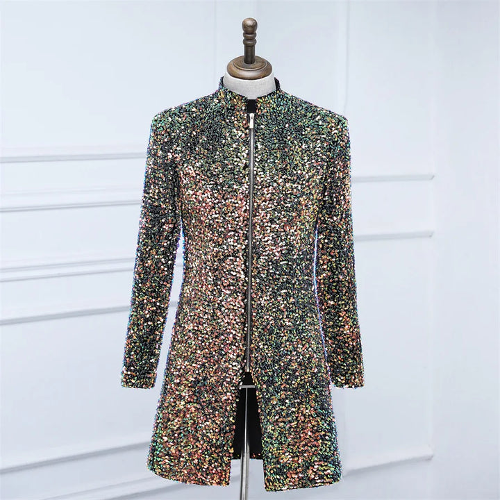 Glamorous Sequin Velvet Coat