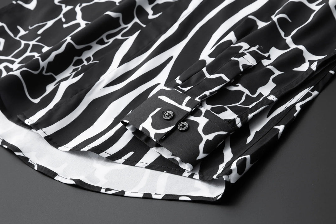 Antique Patchwork Long Sleeves Shirt