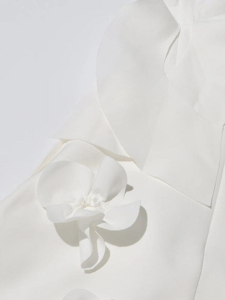 Spliced Appliques Elegant Dress