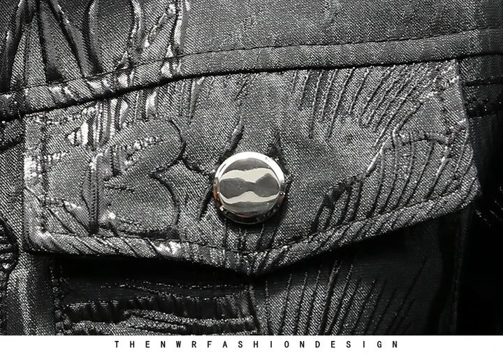 Trendy Streetwear Jacquard Jacket