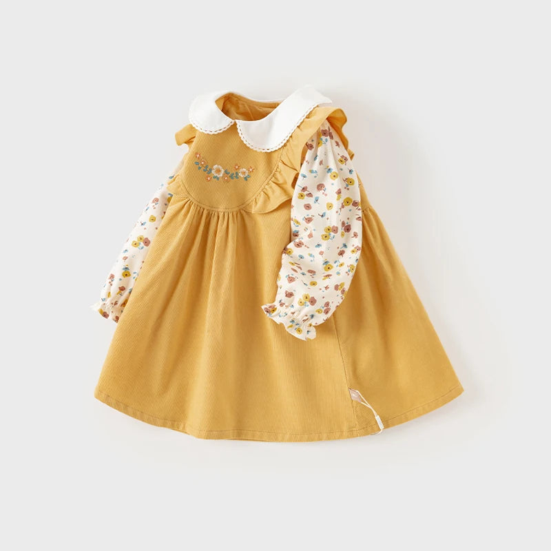 Corduroy Sweet Gentle Girl's Dress