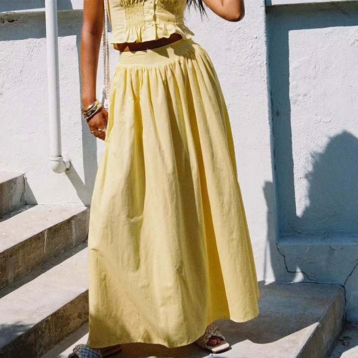 Sweet Big Swing Cotton Skirt