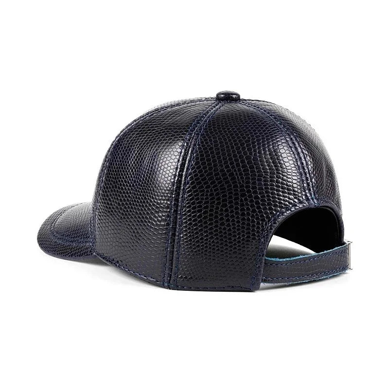 Classic Real Leather Baseball Cap