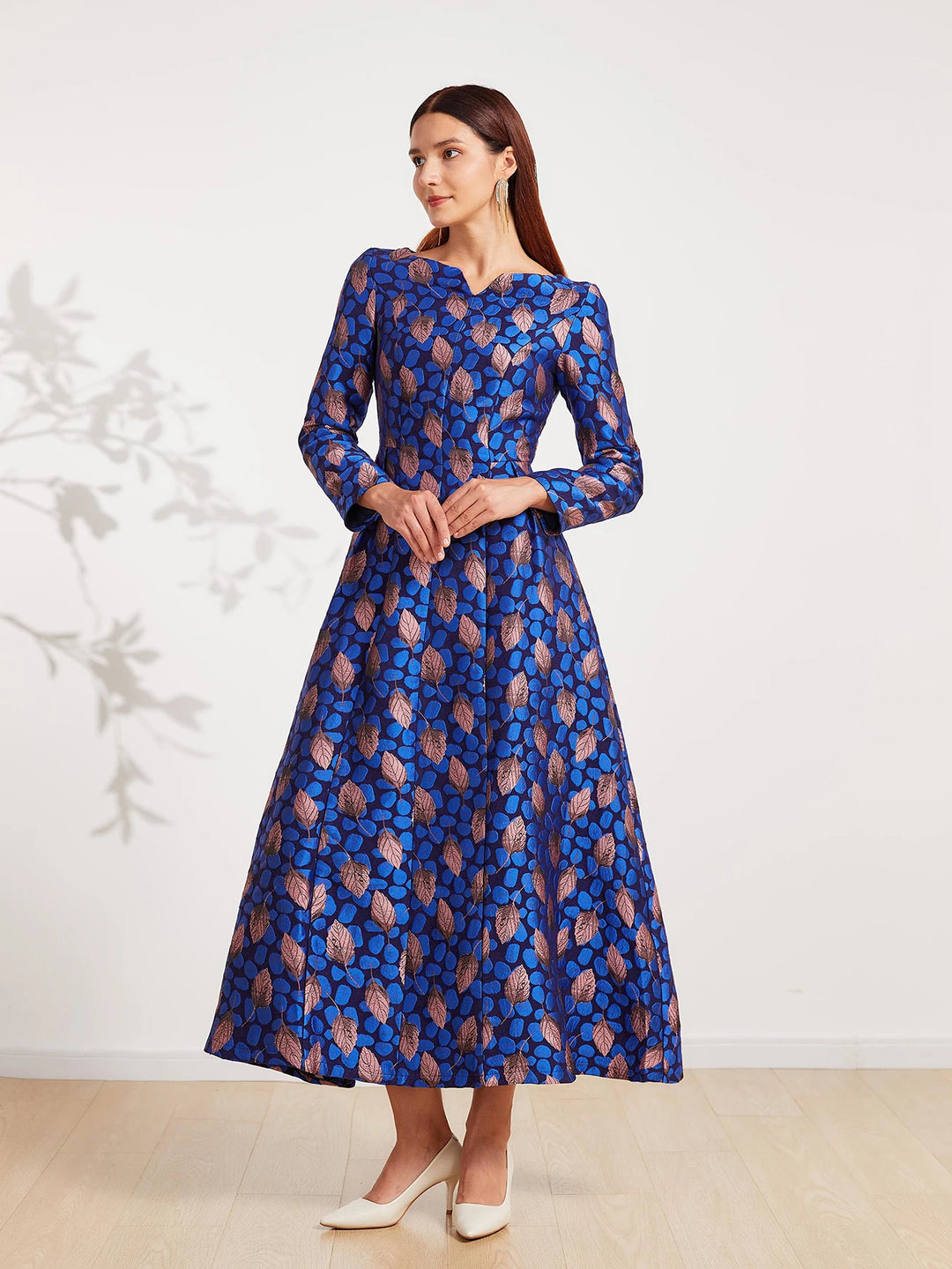 Exquisite Heavy Jacquard Formal Dress