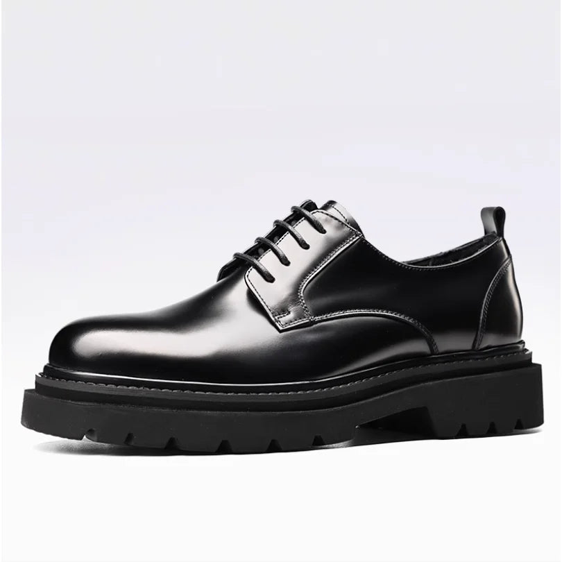 British Business Thick-sole Derby Shoes