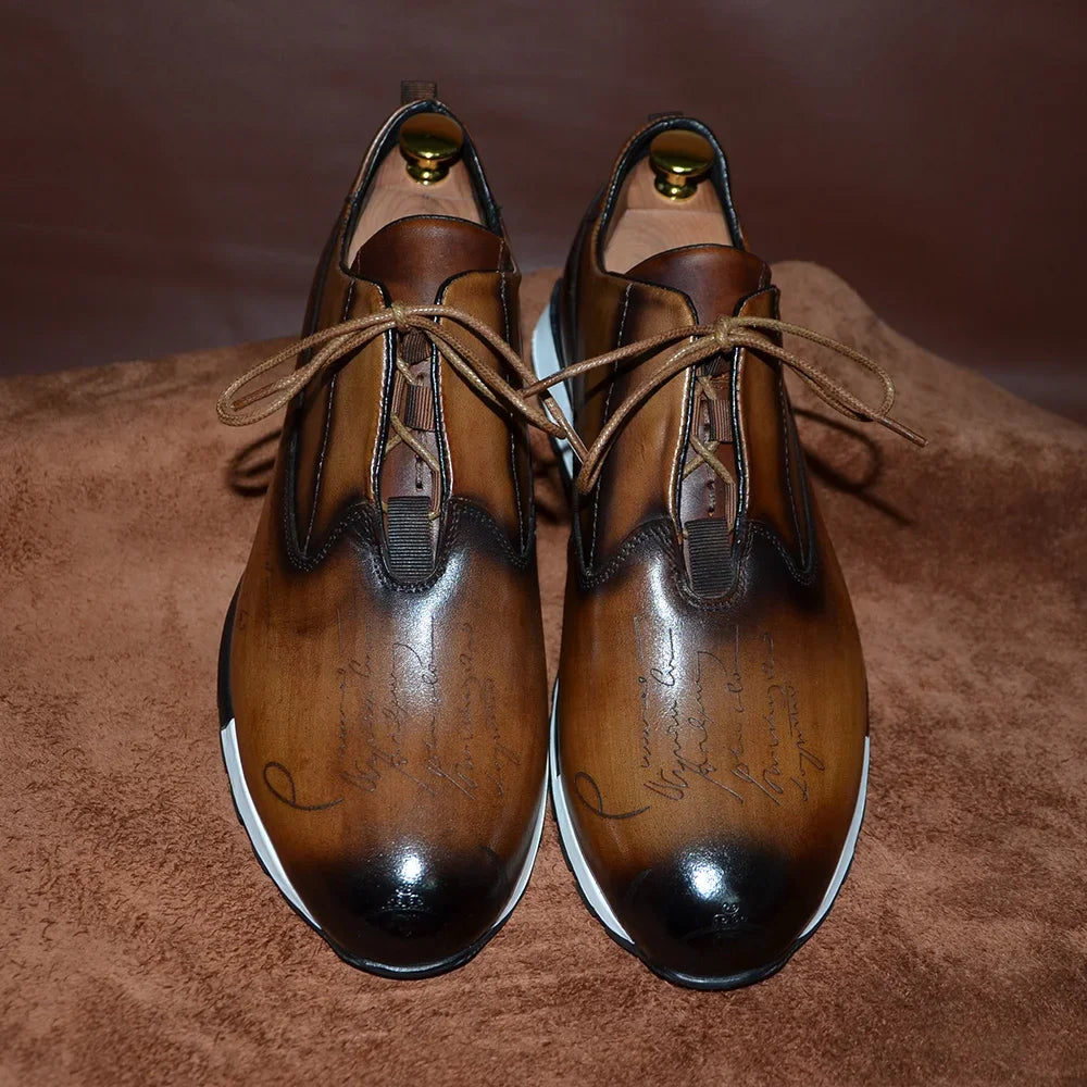 Smart Oxford Leather Sneakers