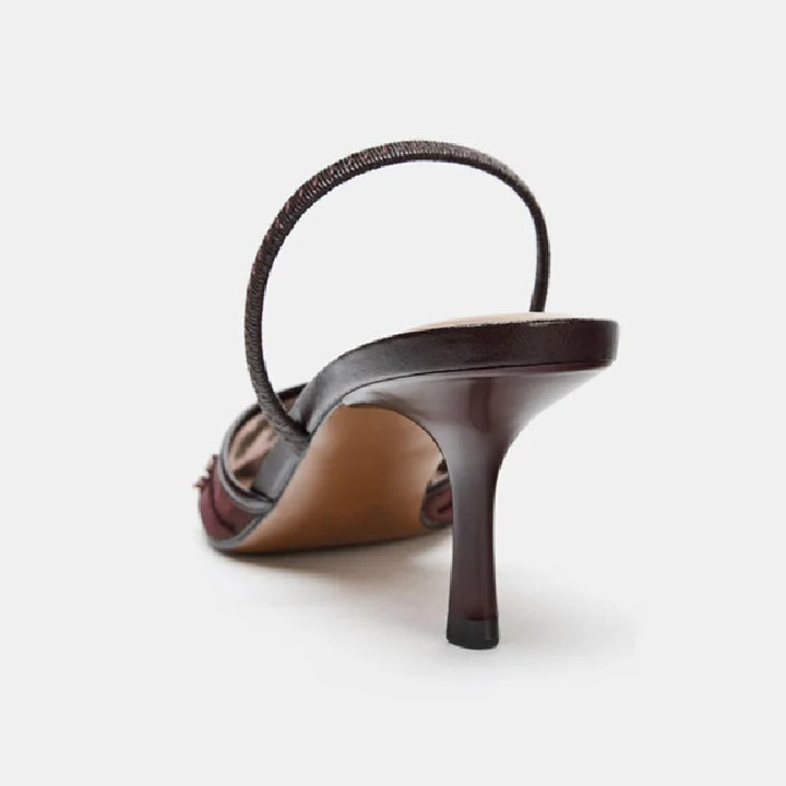 Luxury Mesh Embroider High Heels