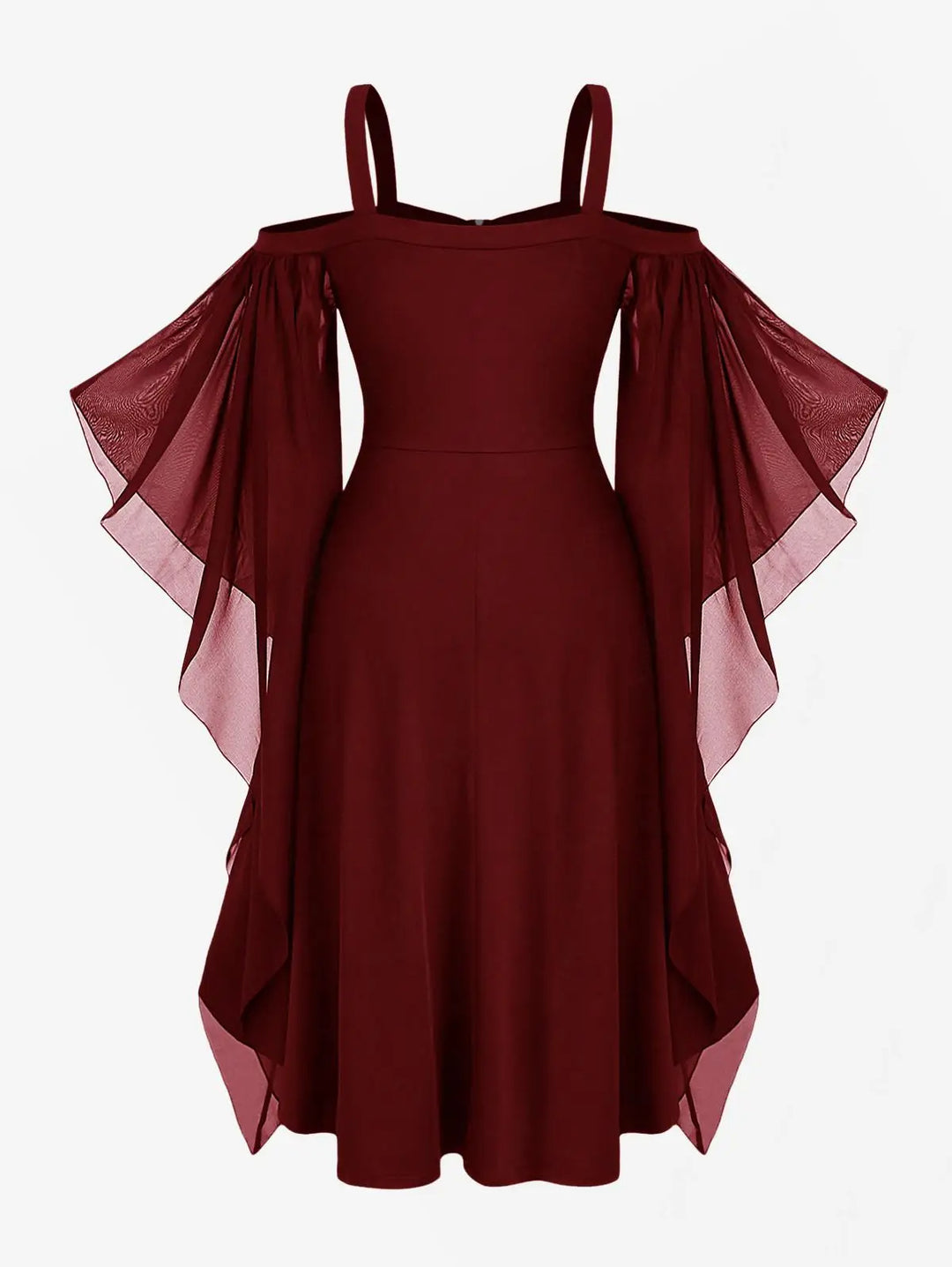 Butterfly Sleeve Plus Size Women's Costume Dress