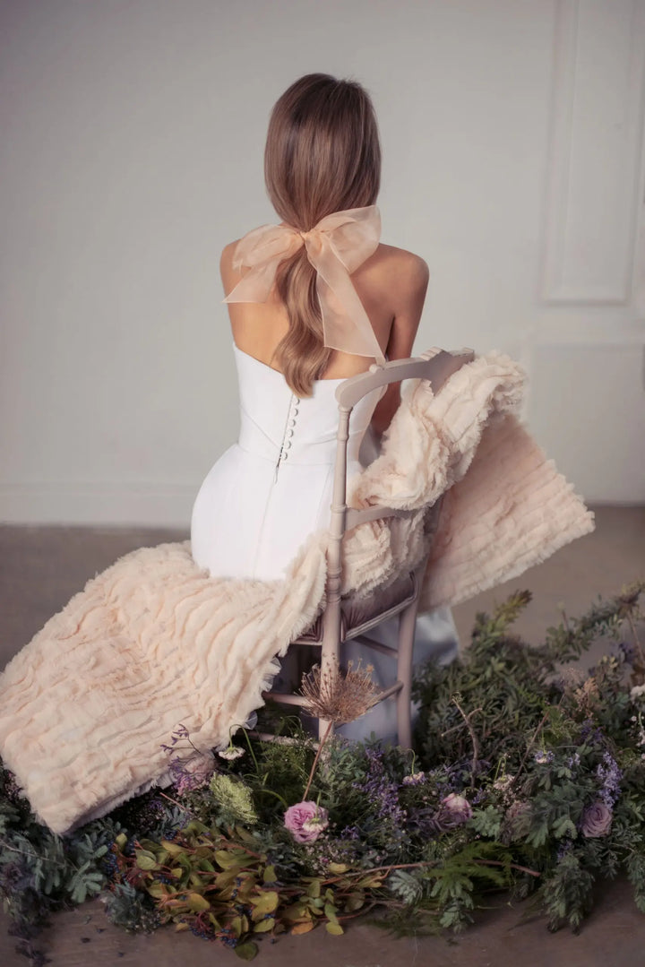 Graceful Side Slit Bridal Gown
