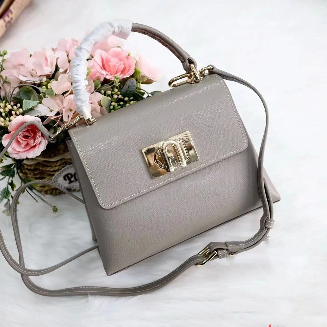 Luxurious Soft Cowhide Square Handbag