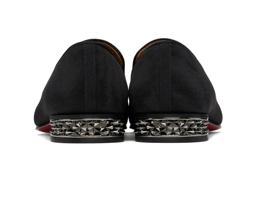 Refined Spikes Stacked Heel Shoes