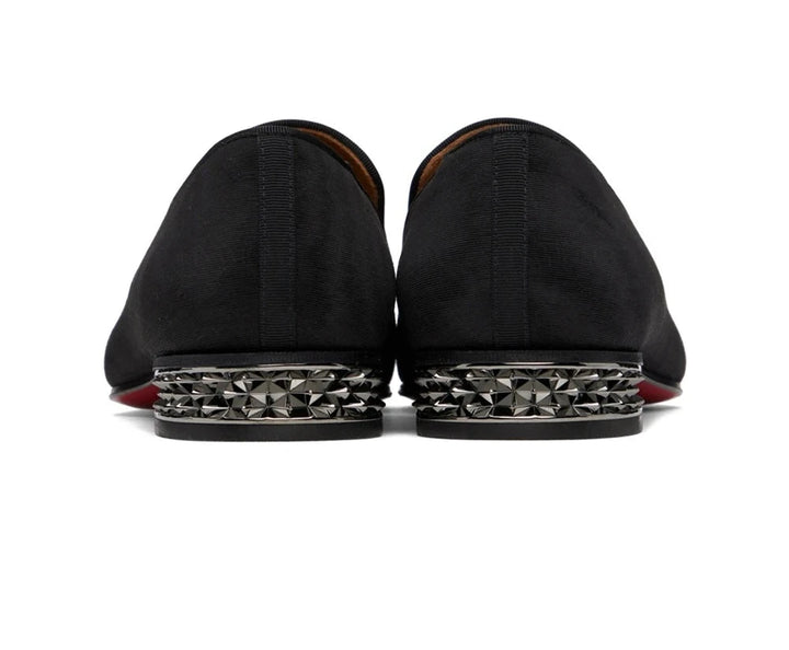 Refined Spikes Stacked Heel Shoes