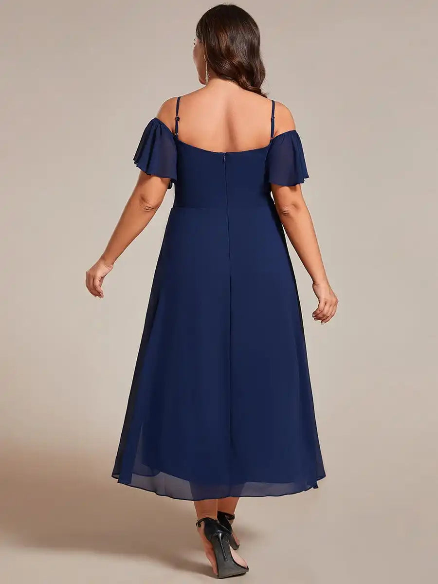 Cold Shoulder Plus Size Formal Dress