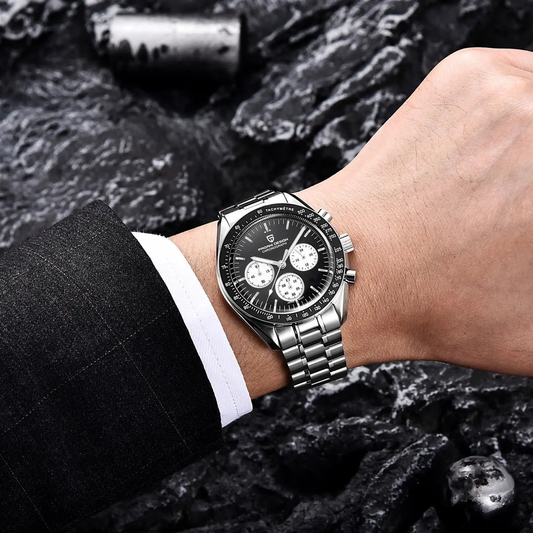 Refined Moon Panda Chronograph Watch