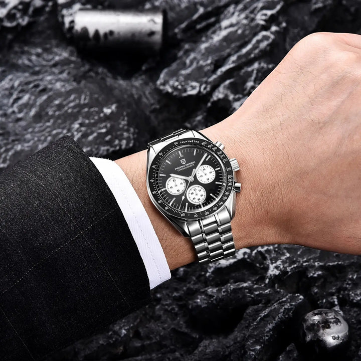 Refined Moon Panda Chronograph Watch