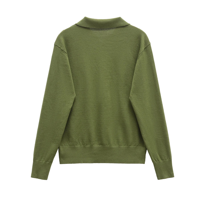 Sleek Slim Fit Polo Sweater