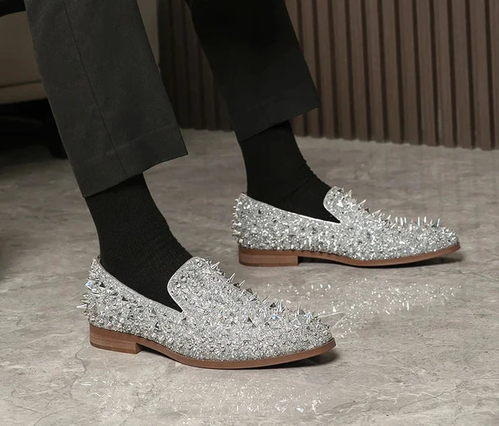 Stunning Rivet Studded Flat Shoes