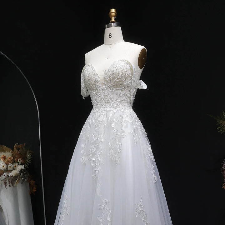 Luxurious Appliques A-Line Wedding Couture