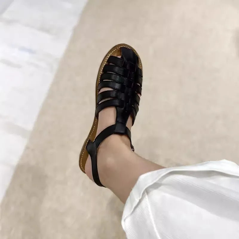 Graceful Weaving Gladiator Sandals