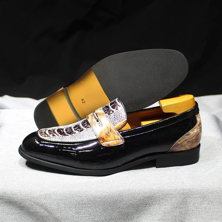 Fashionable Gold Street Style Loafers