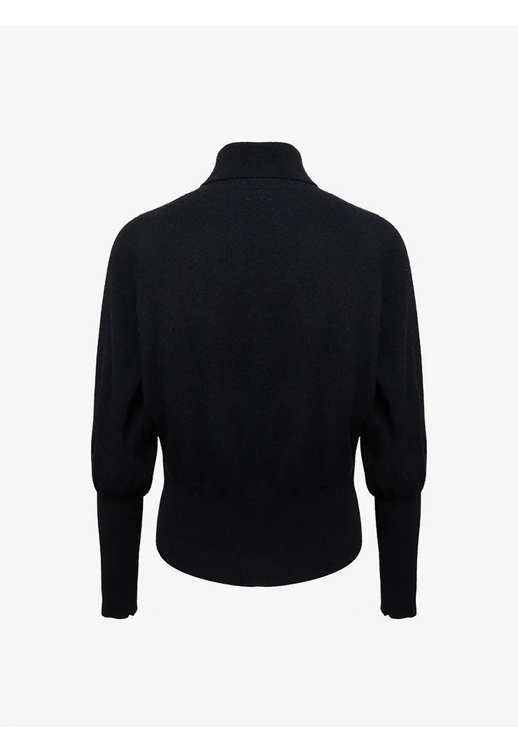 Mock Pocket Turtleneck Sweater