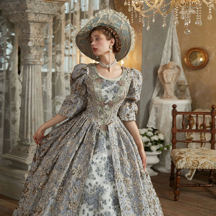 Victorian-Inspired Evening Gown
