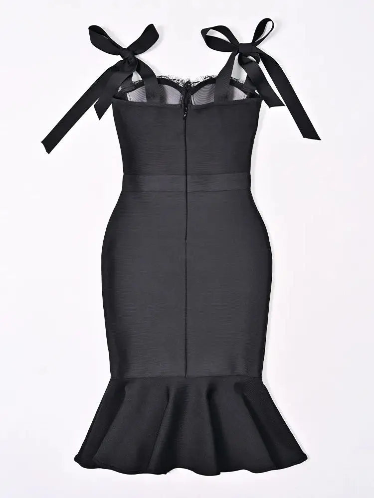 Gorgeous Lace Ruffles Party Dress