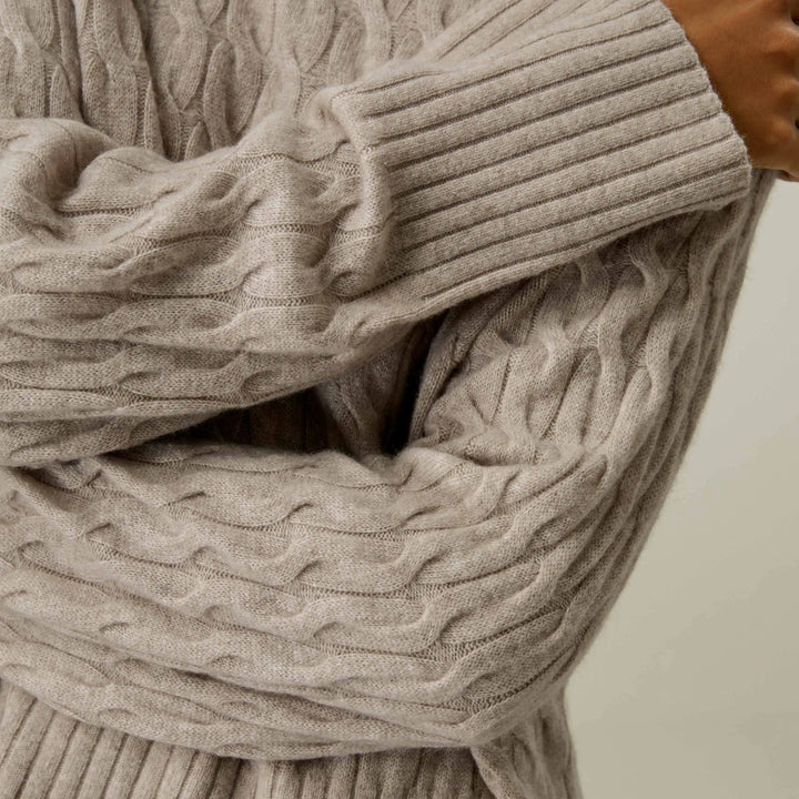 Crew-neck Oversized Cashmere Sweater