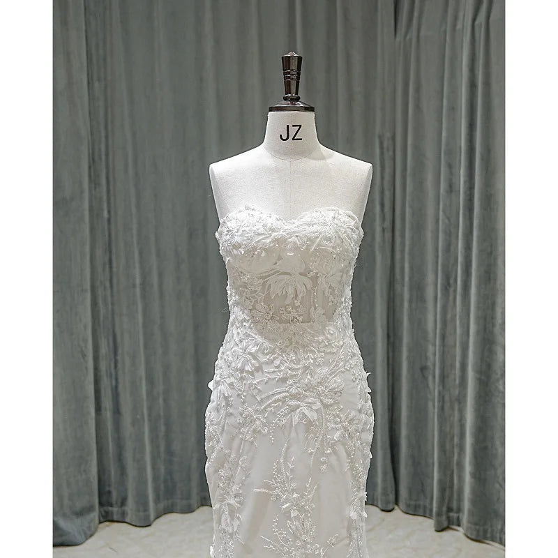 Luxury Lace Bead Bridal Ball Gown