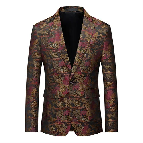 Formal Jacquard Blazer