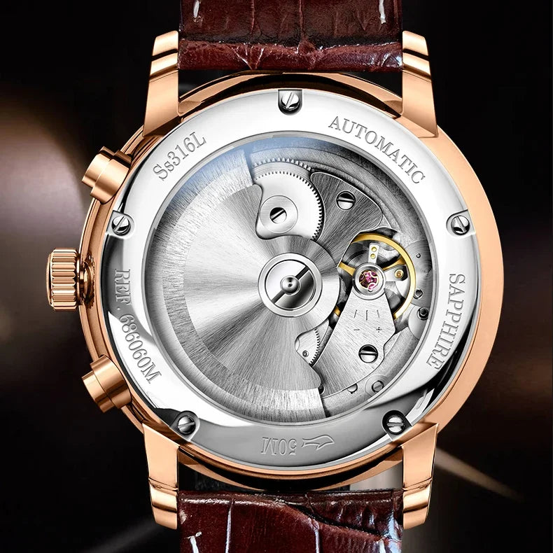 Sapphire Crystal Automatic Wristwatch