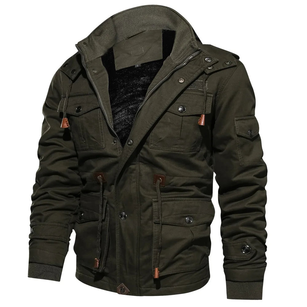 Insulated Style Hooded Jacket