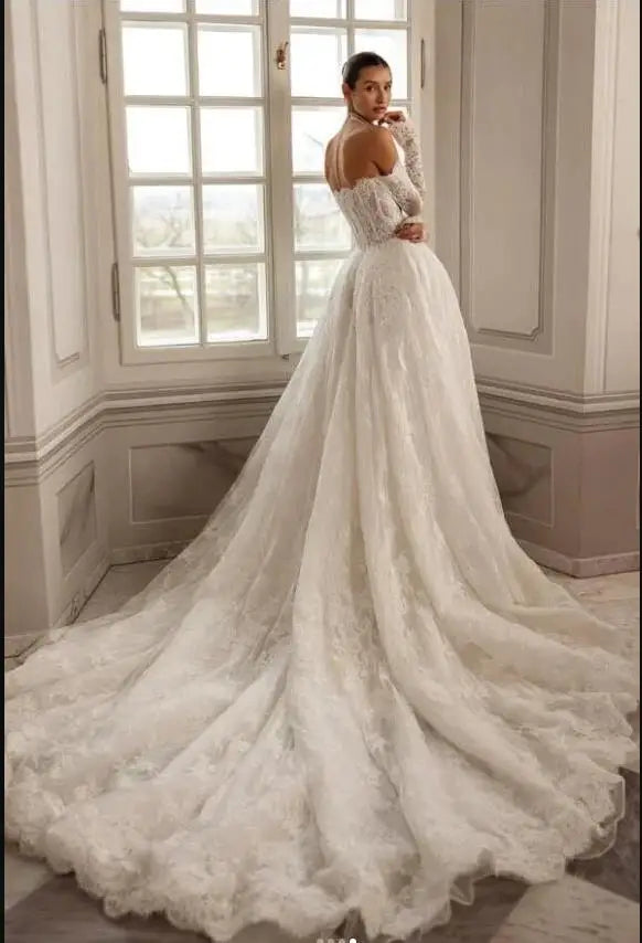 Luxury Court Train Bridal Couture