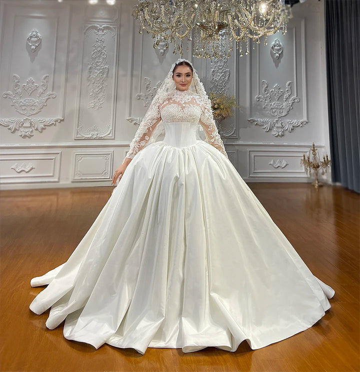 Contrasting Top Wedding Dress