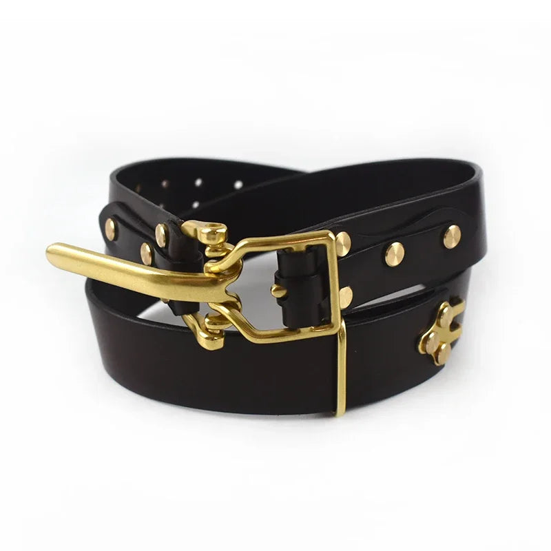 Stylish Cowskin First Layer Belt