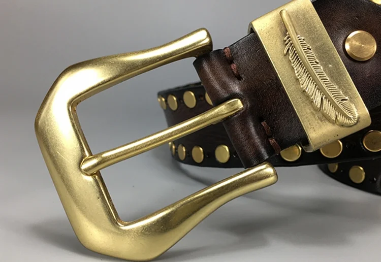 Fashionable Punk Rivet Leather Belt