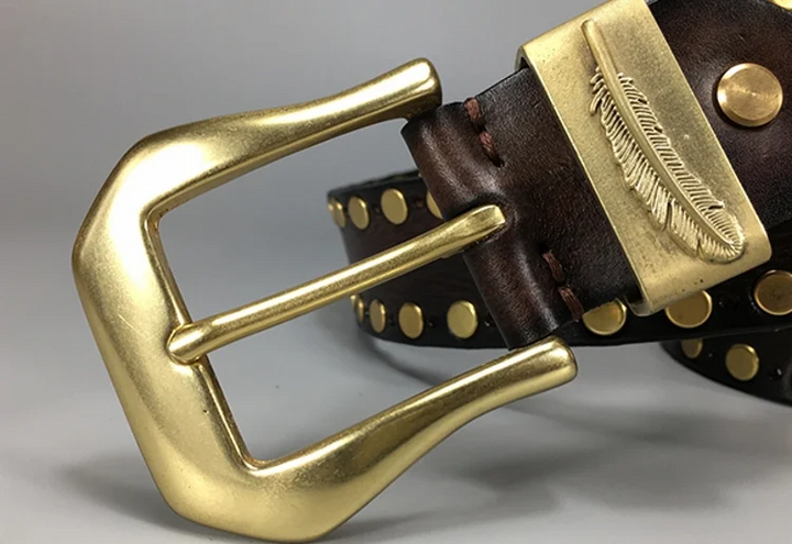 Fashionable Punk Rivet Leather Belt