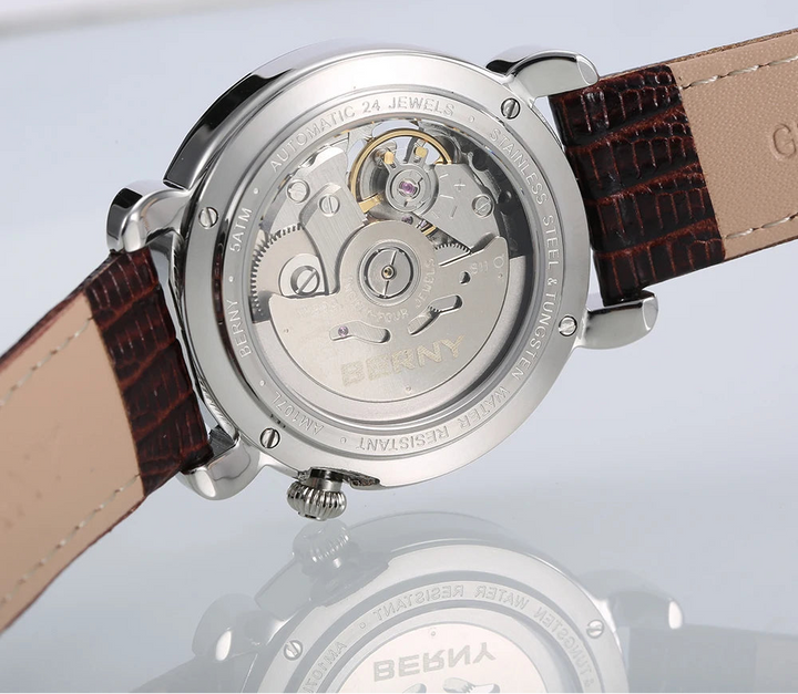 Sweet Sapphire Glass Mechanical Watch