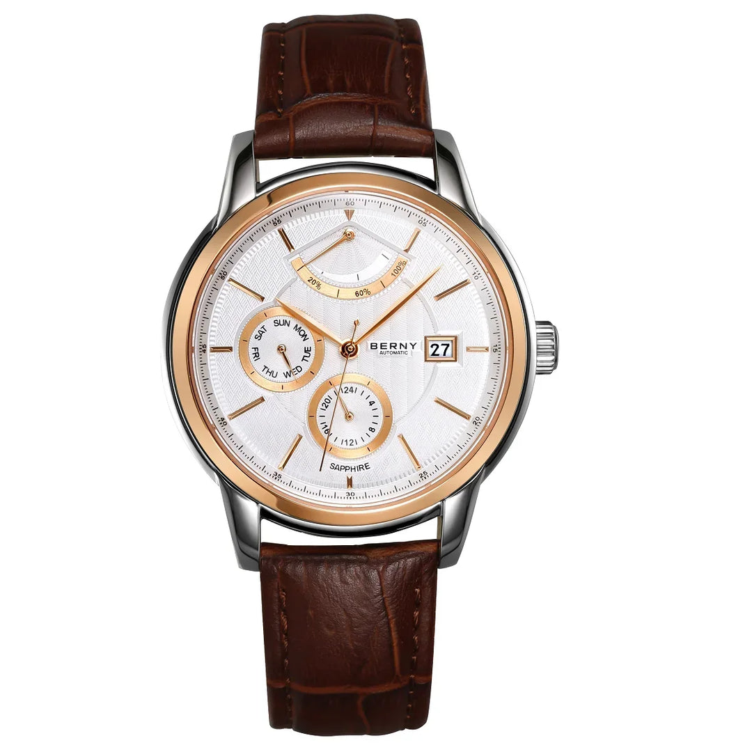 High-End Calendar Sapphire Wristwatch