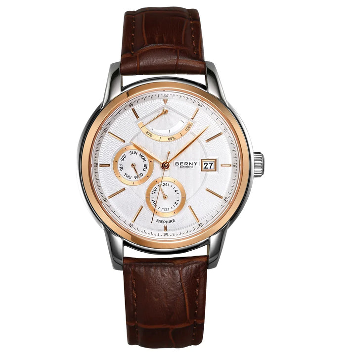 High-End Calendar Sapphire Wristwatch