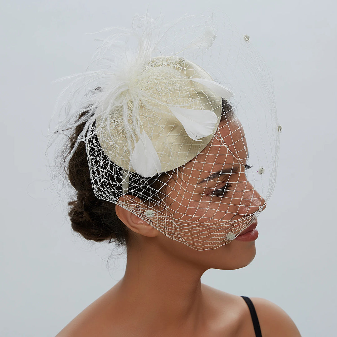 Fascinating Fishnet Veil Hat