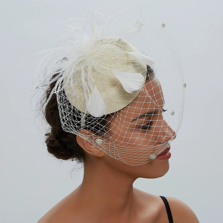 Fascinating Fishnet Veil Hat
