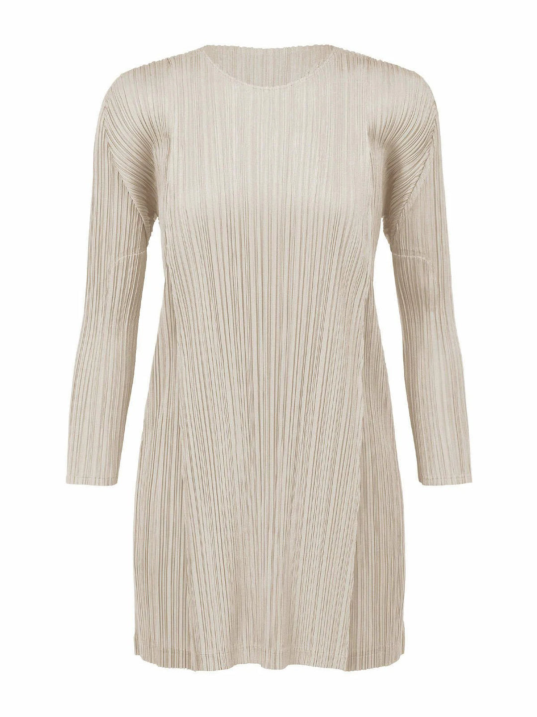 Casual Pleated Long Sleeve Dress