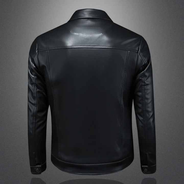 Luxury Faux Leather Biker Jacket