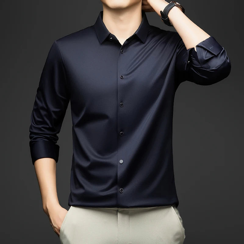Meticulous Seamless Silk Formal Shirt