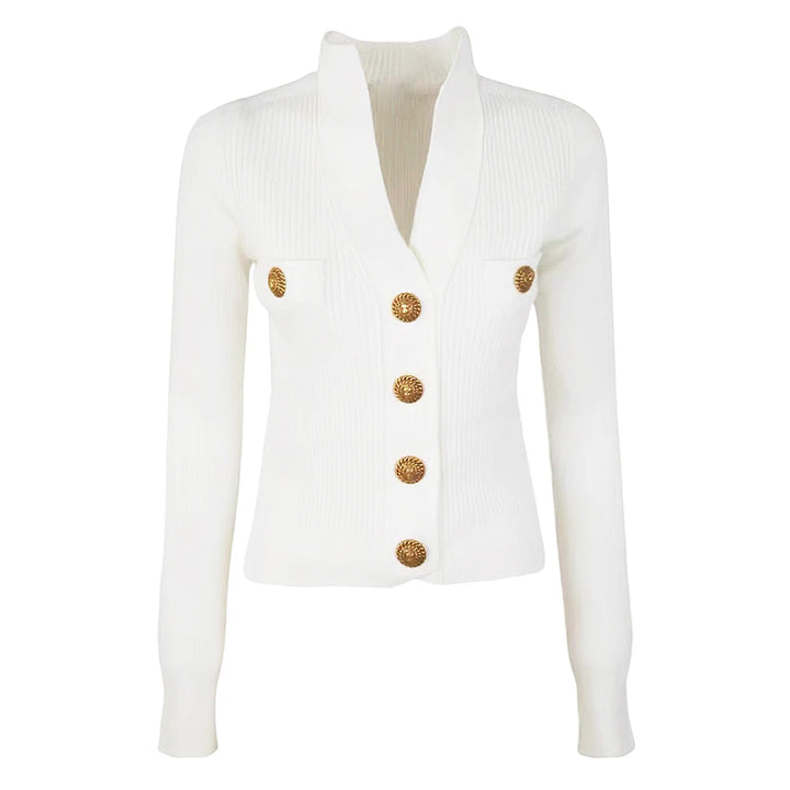 Versatile Short V-neck Cardigan