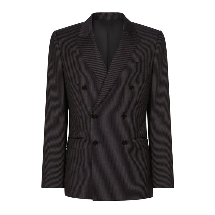 Sophisticated British Style Double-Rowed Blazer