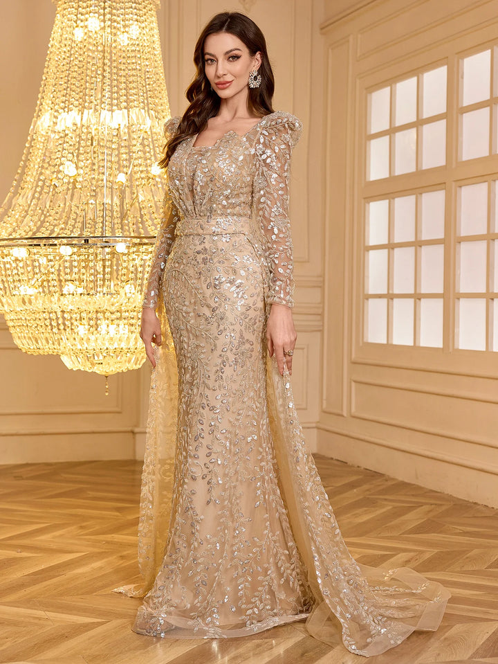 Embellished Sweetheart Neck Evening Party Dress