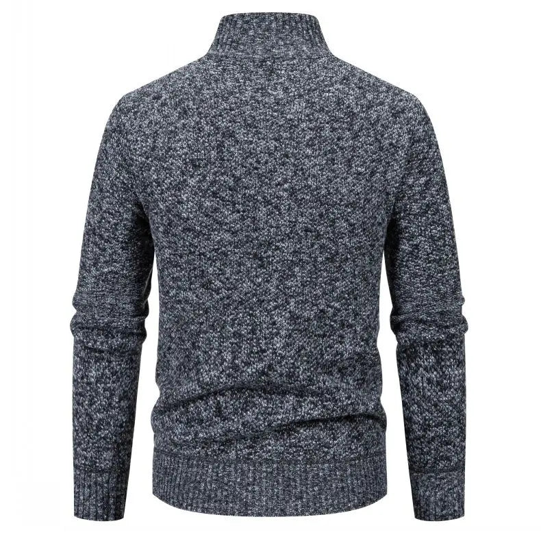 Smart Stand-up Collar Zipper Cardigan